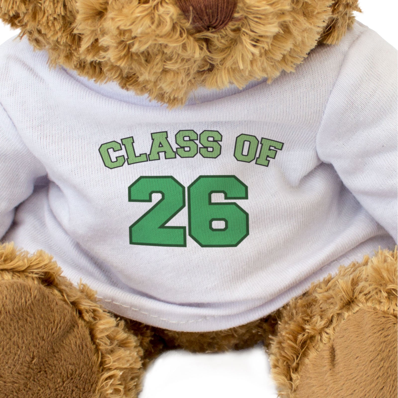 CLASS OF 26 (GREEN) - Teddy Bear - Cute Cuddly - 2026 Graduation Gift Present