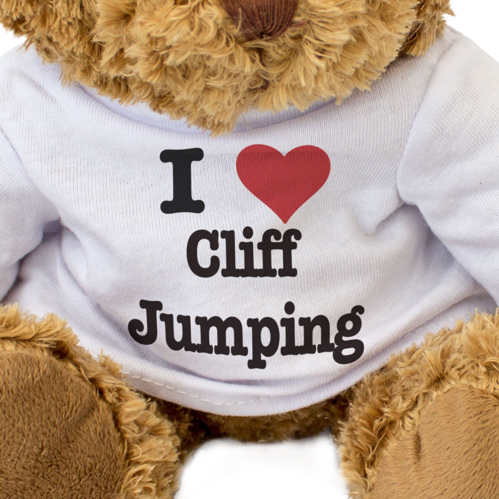 I LOVE CLIFF JUMPING - Teddy Bear - Cute Cuddly Soft - Gift Present