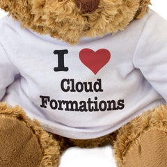 I LOVE CLOUD FORMATIONS - Teddy Bear - Cute Soft Funny Nephophile Gift Present