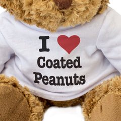 I LOVE COATED PEANUTS - Teddy Bear - Cute Cuddly Soft Adorable - Gift Present