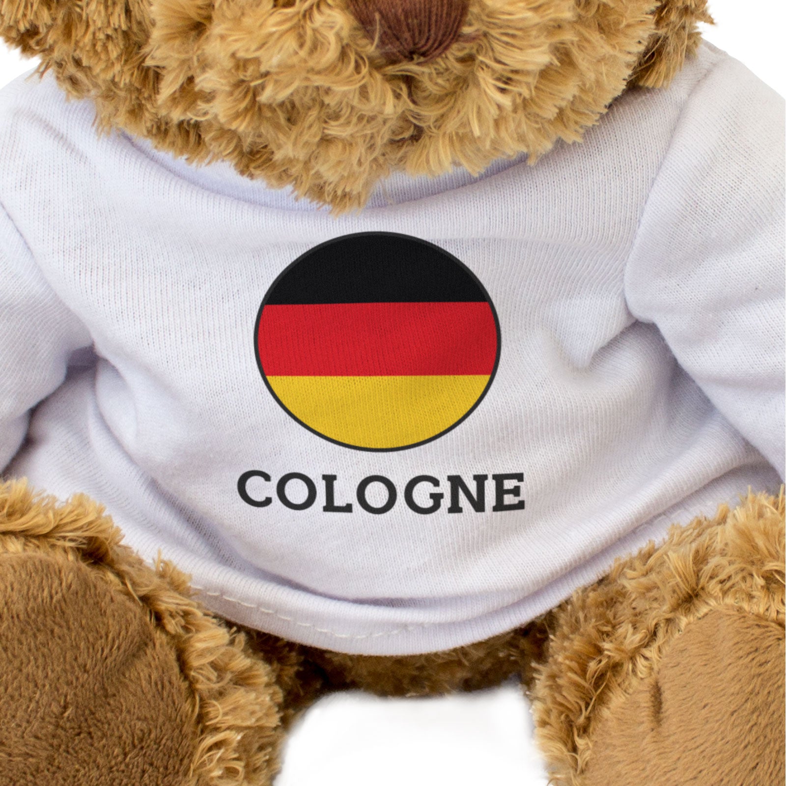 COLOGNE (GERMANY FLAG ROUNDEL) - Teddy Bear - Cute Funny German Gift Present