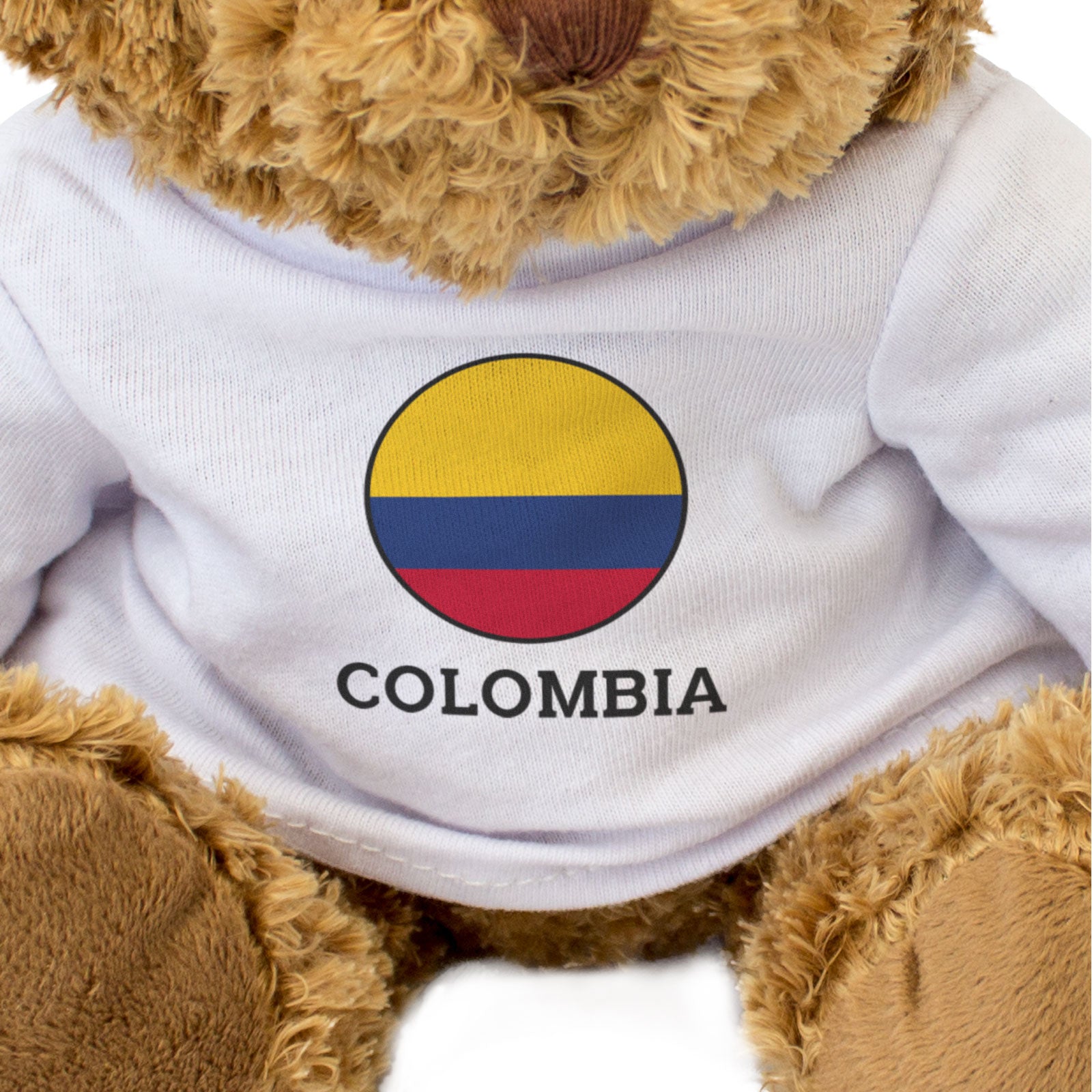 COLOMBIA FLAG ROUNDEL - Teddy Bear - Cute Cuddly Soft - Colombian Gift Present