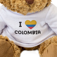 I Love Colombia Flag - Teddy Bear