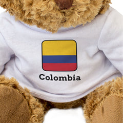COLOMBIA FLAG SQUARE - Teddy Bear - Cute Funny - Colombian Souvenir Gift Present