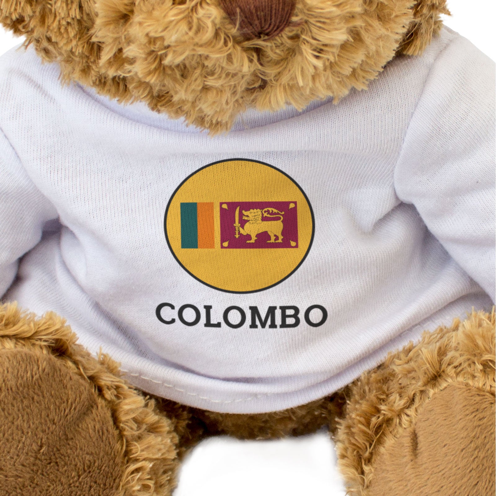 COLOMBO (SRI LANKA FLAG ROUNDEL) - Teddy Bear - Funny Souvenir Gift Present
