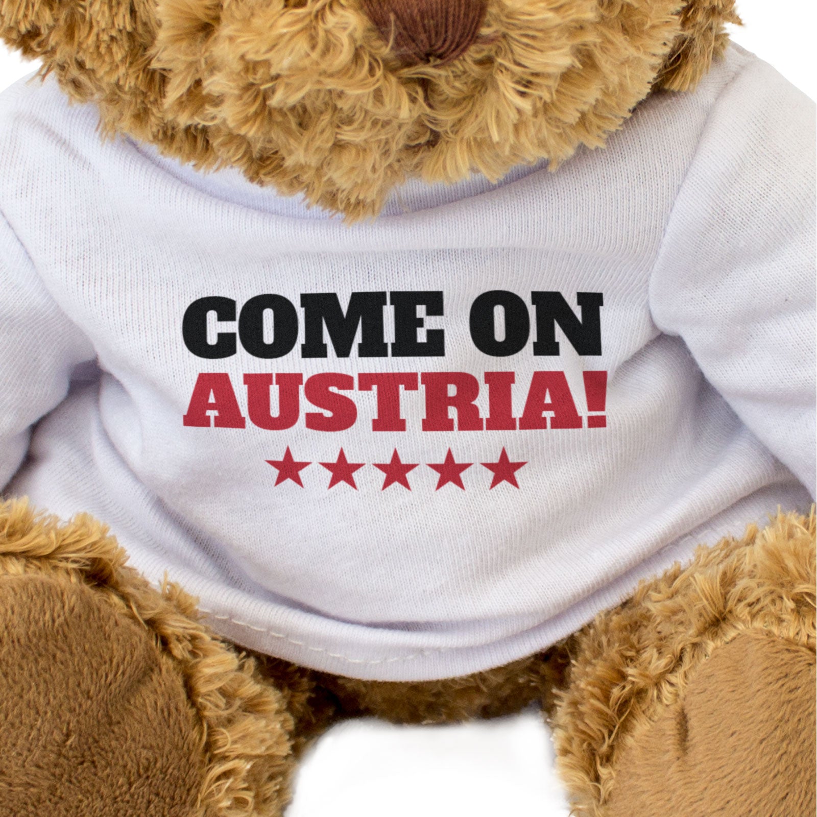 COME ON AUSTRIA! - Teddy Bear - Cute Funny - Austrian Sports Fan Gift Present