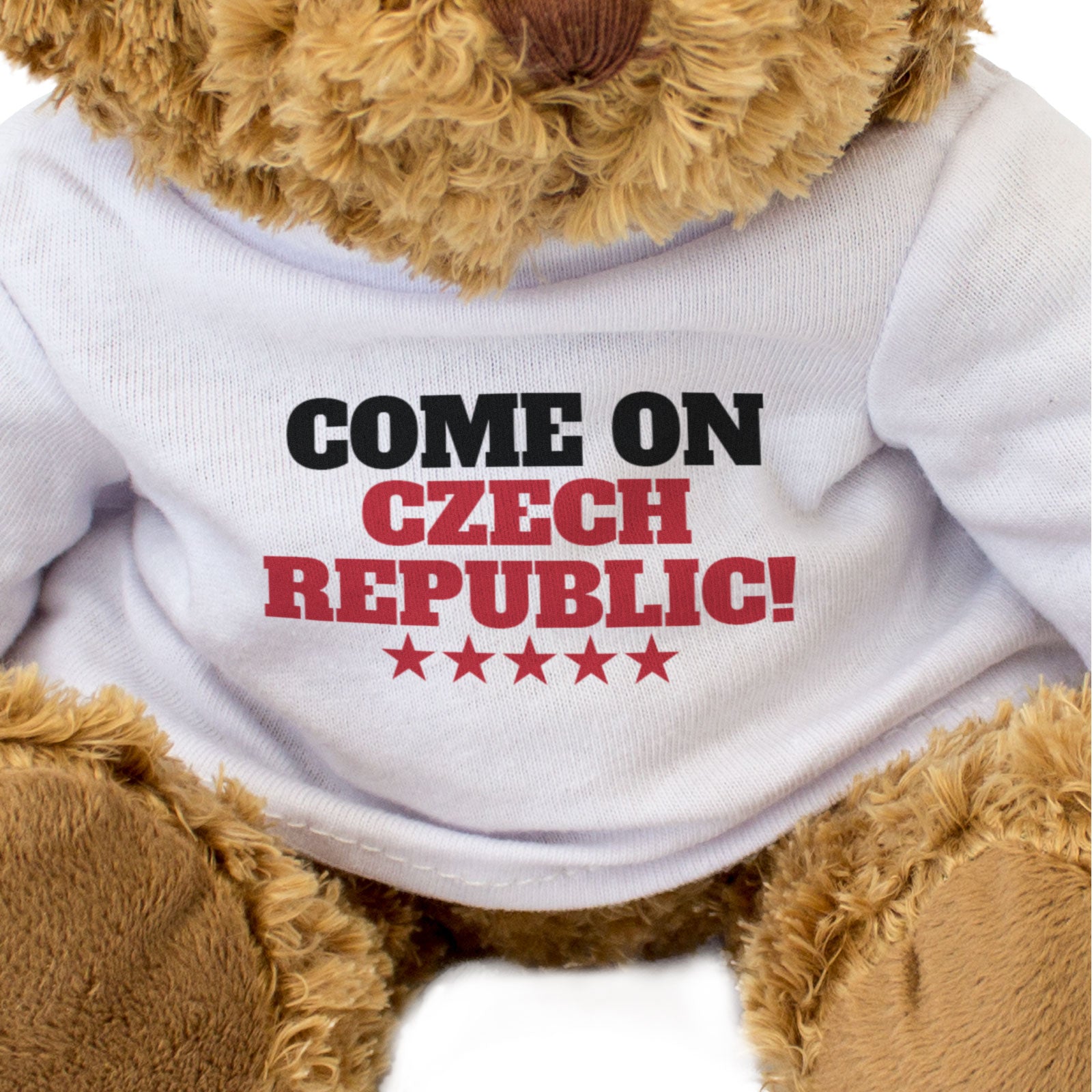 COME ON CZECH REPUBLIC! - Teddy Bear - Cute Funny - Sports Fan Gift Present