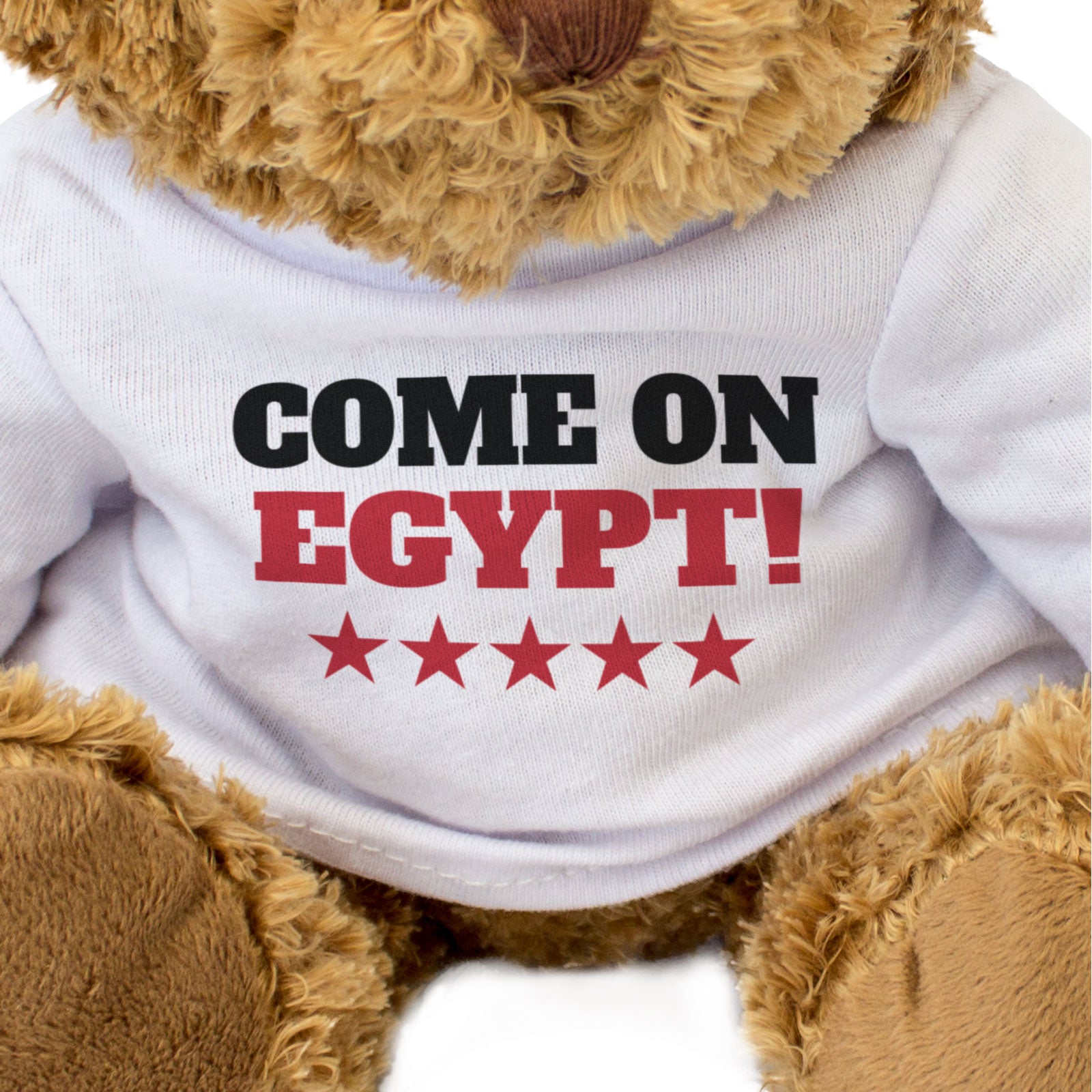 COME ON EGYPT! - Teddy Bear - Cute Funny - Egyptian Sports Fan Gift Present