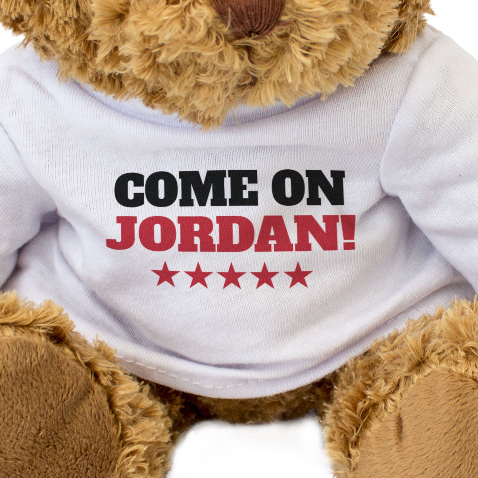 COME ON JORDAN! - Teddy Bear - Cute Funny - Jordanian Sports Fan Gift Present