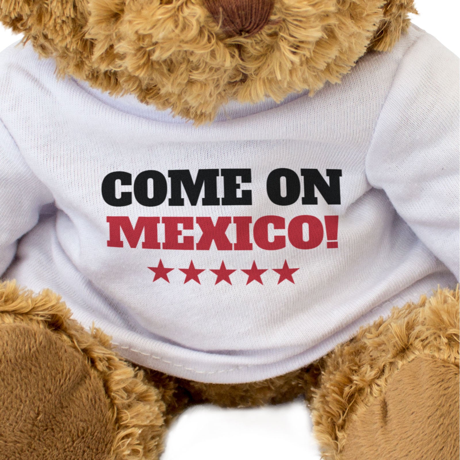 COME ON MEXICO! - Teddy Bear - Cute - Mexican Sports Fan Souvenir Gift Present