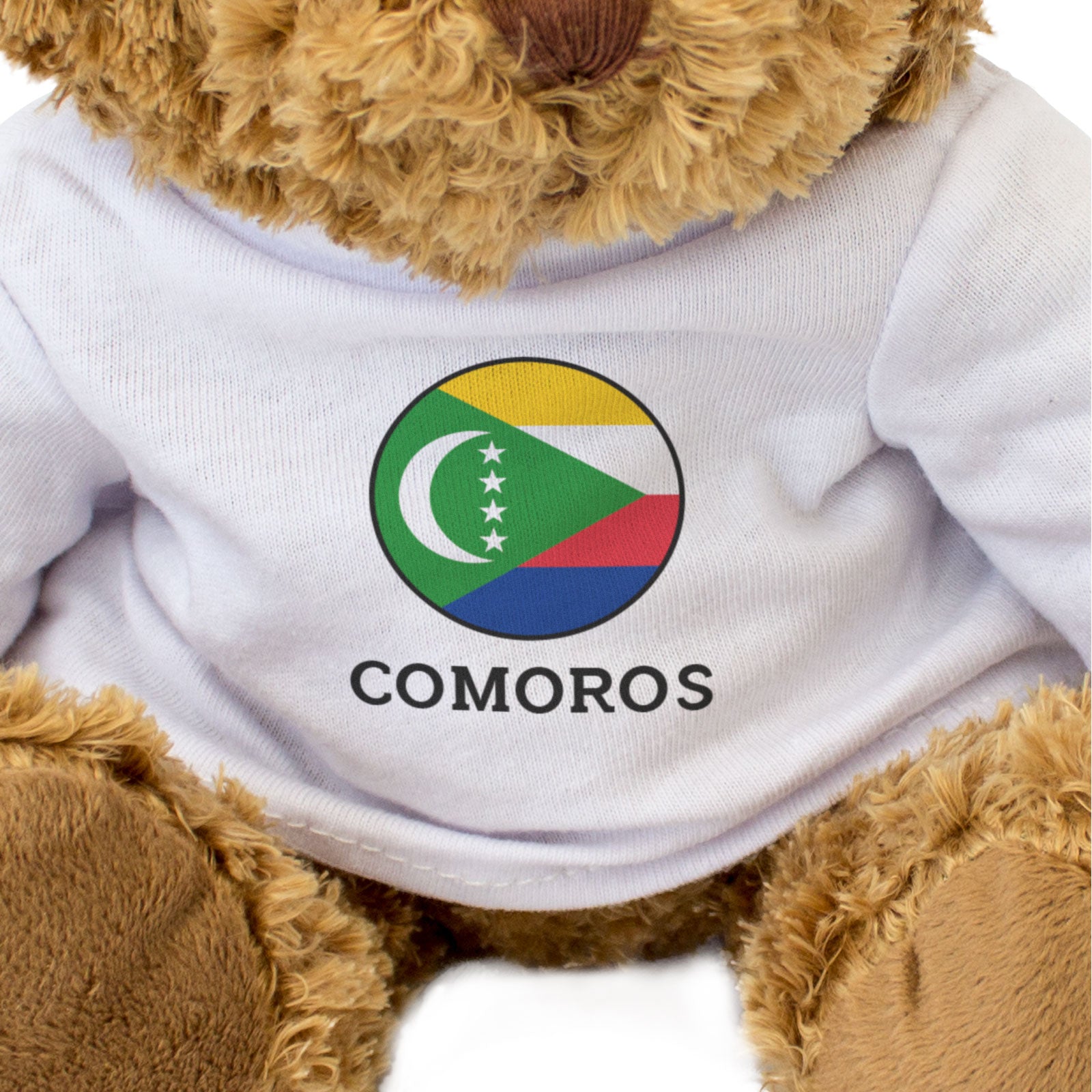 COMOROS FLAG ROUNDEL - Teddy Bear - Cute Cuddly Soft - Comorian Gift Present
