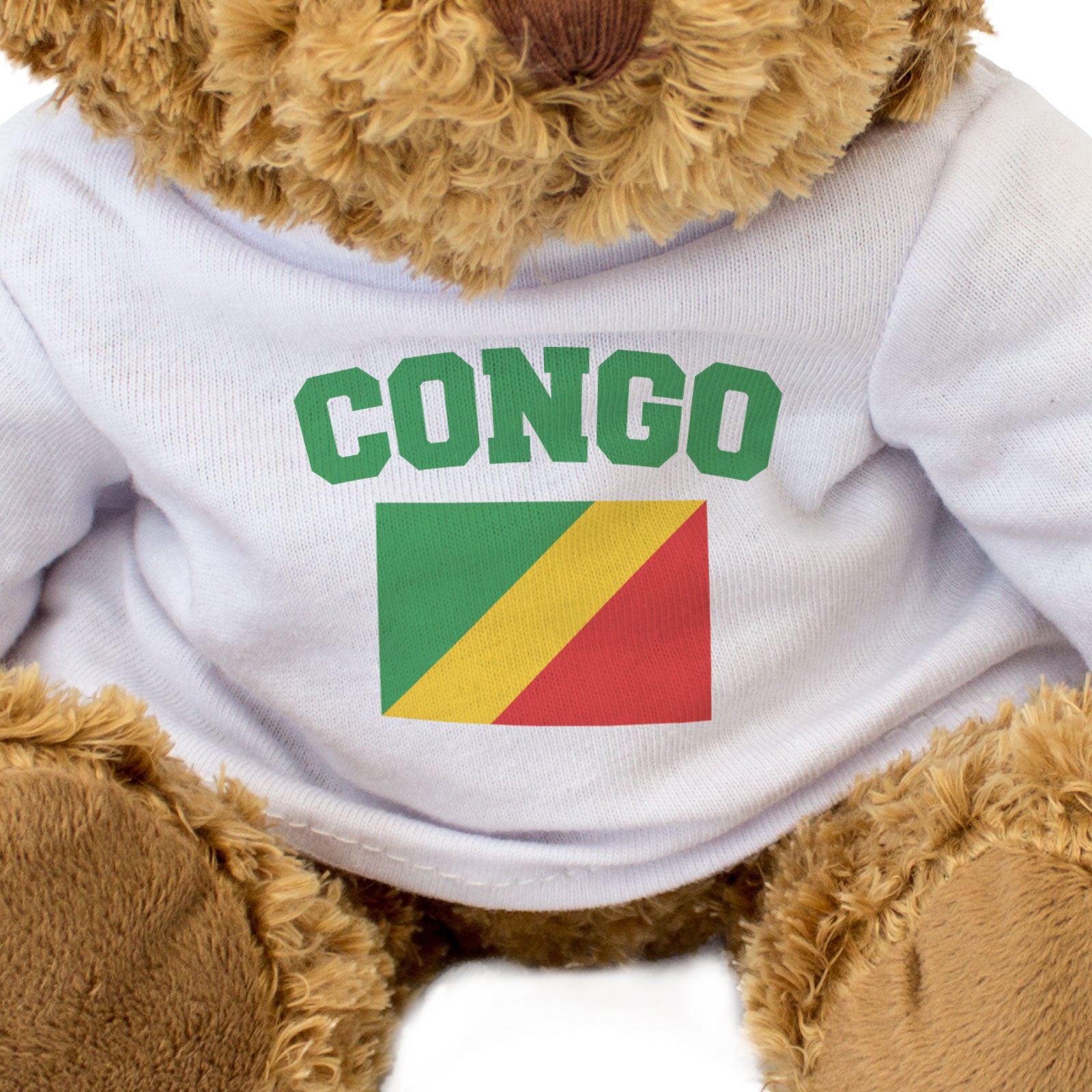 CONGO + FLAG - Teddy Bear - Cute Funny Congolese Souvenir Gift Present - Image 3