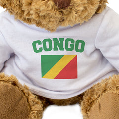 CONGO + FLAG - Teddy Bear - Cute Funny Congolese Souvenir Gift Present - Image 3