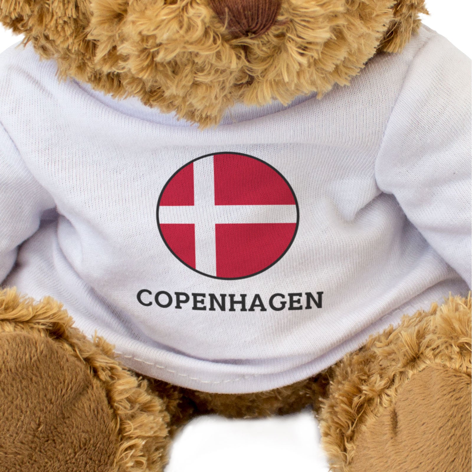 COPENHAGEN (DENMARK FLAG ROUNDEL) - Teddy Bear - Funny Souvenir Gift Present