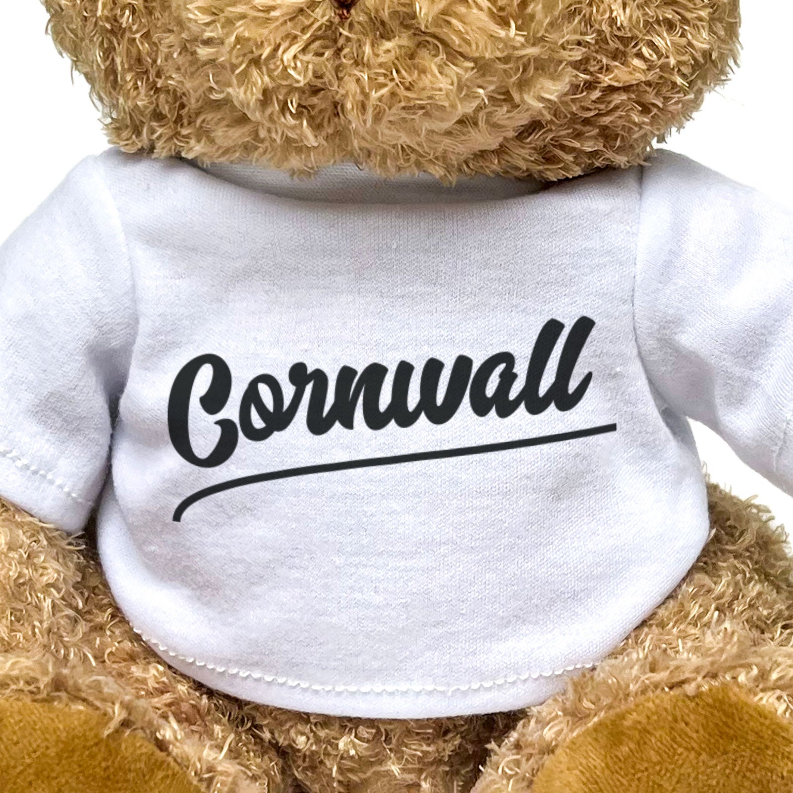 CORNWALL (SCRIPT) - Teddy Bear - Cute Cuddly Soft Funny - Cornish Gift Present