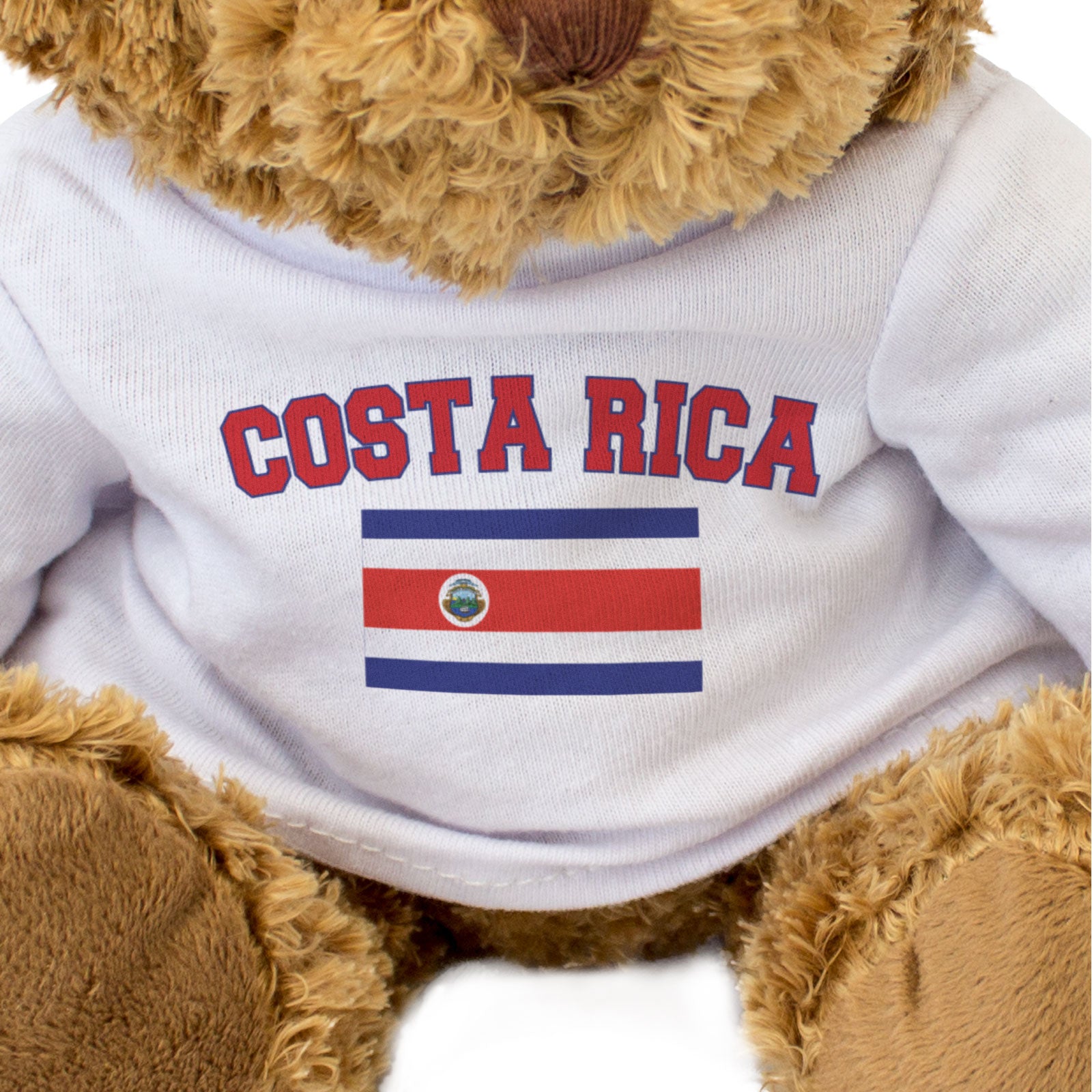 COSTA RICA + FLAG - Teddy Bear - Cute Cuddly Soft - Funny Souvenir Gift Present