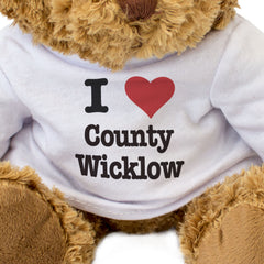 I LOVE COUNTY WICKLOW - Teddy Bear - Cute Cuddly Soft - Ireland Gift Present