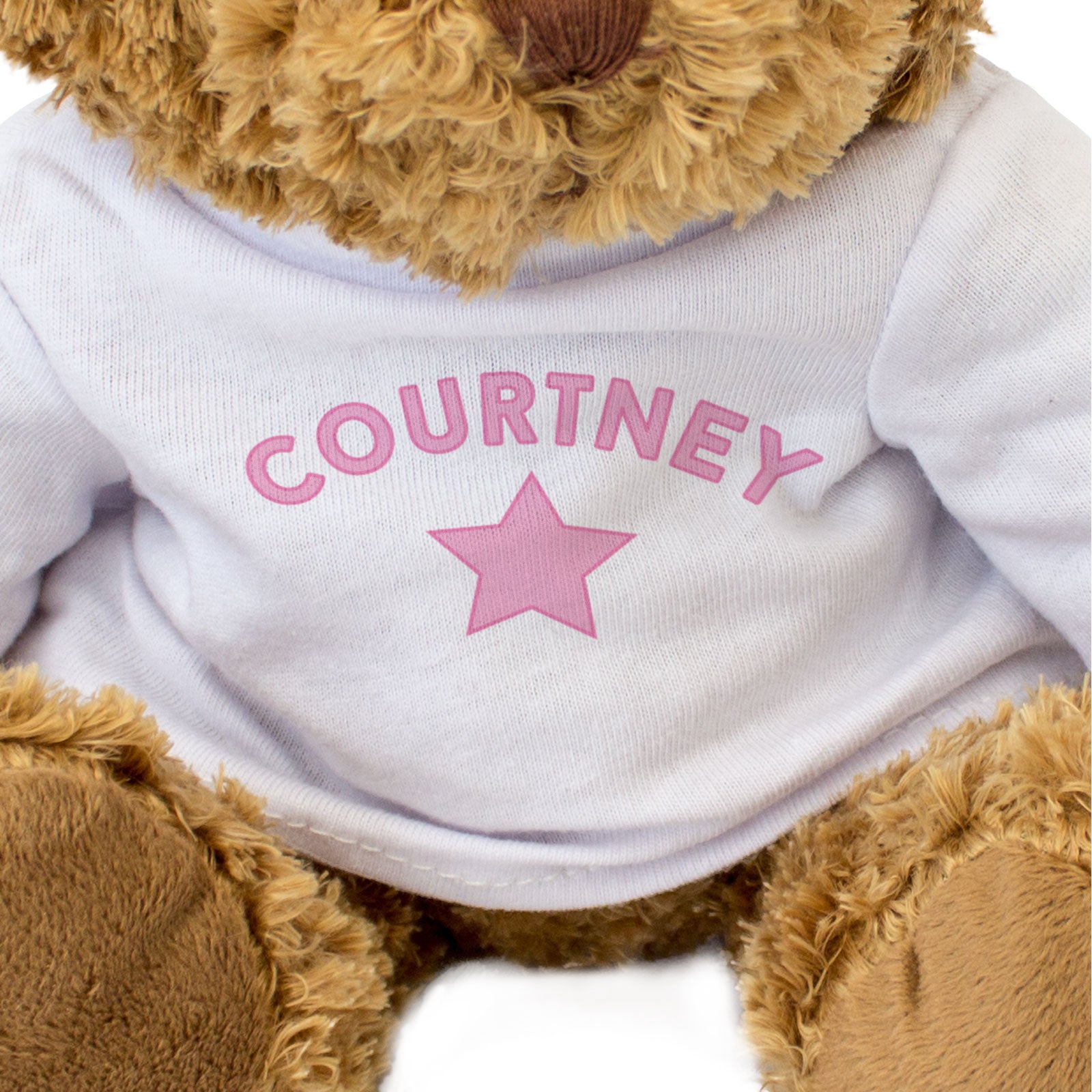COURTNEY - Teddy Bear - Cute Cuddly Soft Adorable - Funny Gift Present