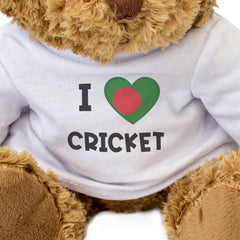 I LOVE CRICKET (BANGLADESH FLAG) - Teddy Bear - Cute Funny Souvenir Gift Present