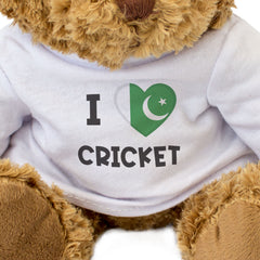 I LOVE CRICKET (PAKISTAN FLAG) - Teddy Bear - Cute Funny Souvenir Gift Present