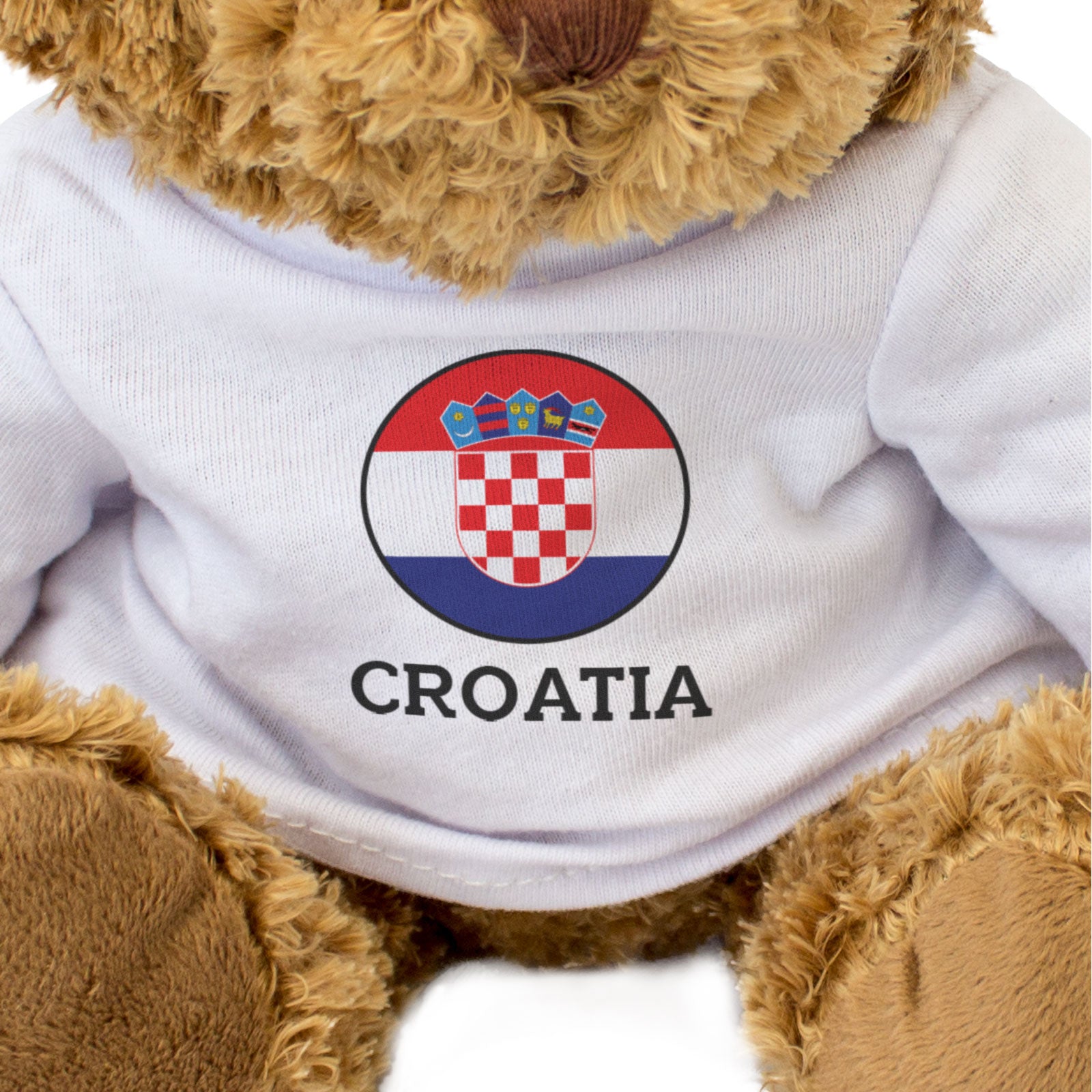 CROATIA FLAG ROUNDEL - Teddy Bear - Cute Cuddly Soft - Croatian Gift Present