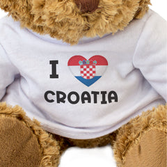 I Love Croatia Flag - Teddy Bear