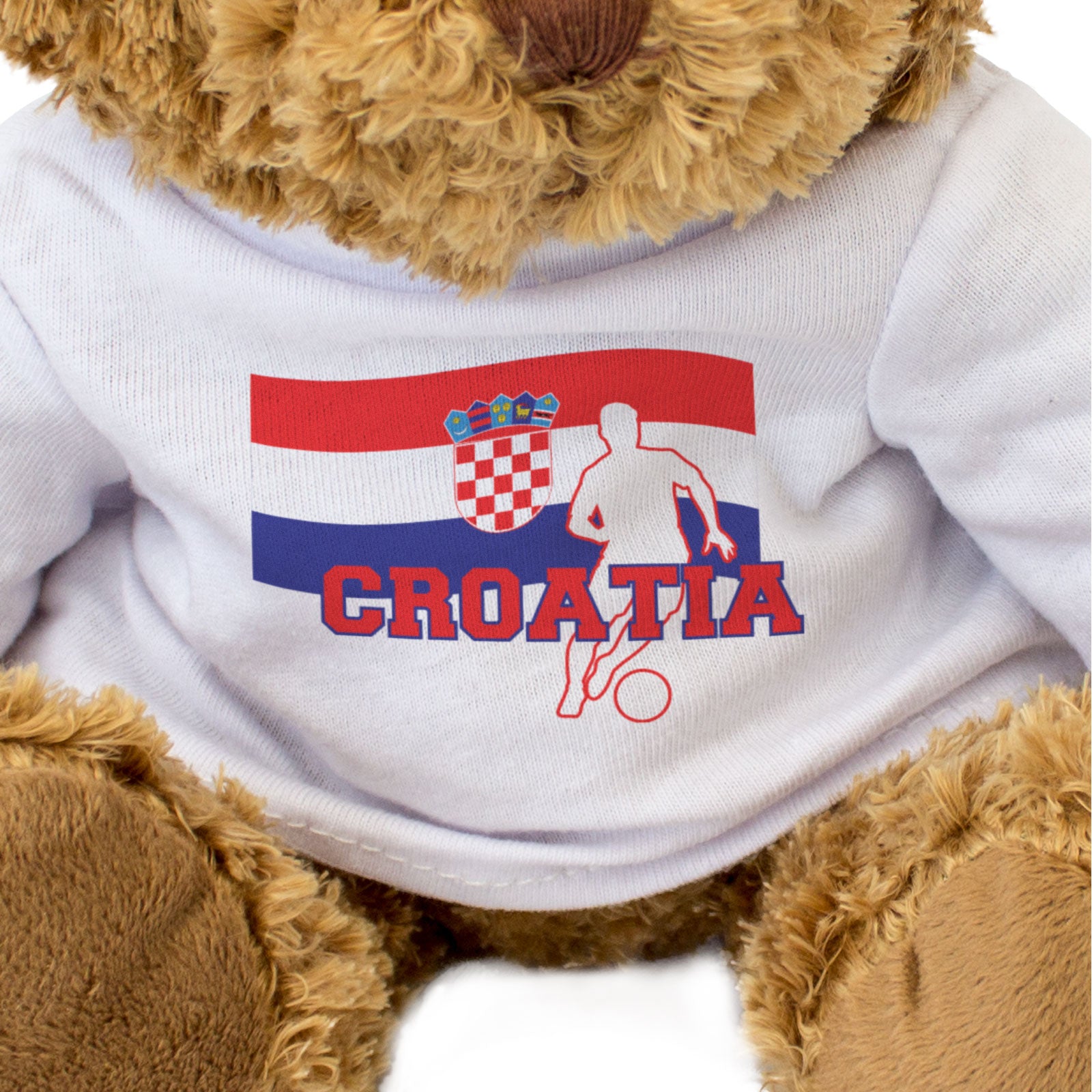 CROATIA FLAG (FOOTBALL) - Teddy Bear - Cute - Croatian Soccer Fan Gift Present