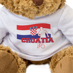 CROATIA FLAG (FOOTBALL) - Teddy Bear - Cute - Croatian Soccer Fan Gift Present