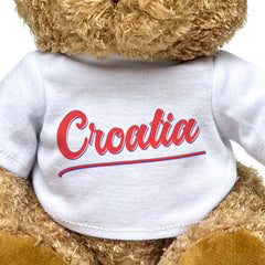 CROATIA (SCRIPT) - Teddy Bear - Cute Soft Funny - Croatian Gift Present