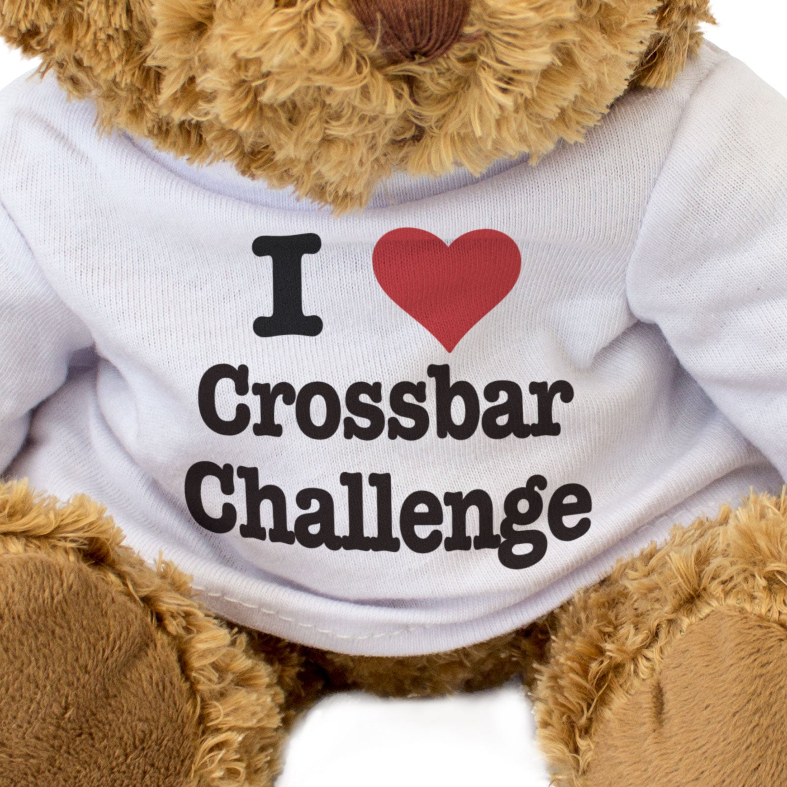 I LOVE CROSSBAR CHALLENGE - Teddy Bear - Cute Cuddly Soft - Gift Present