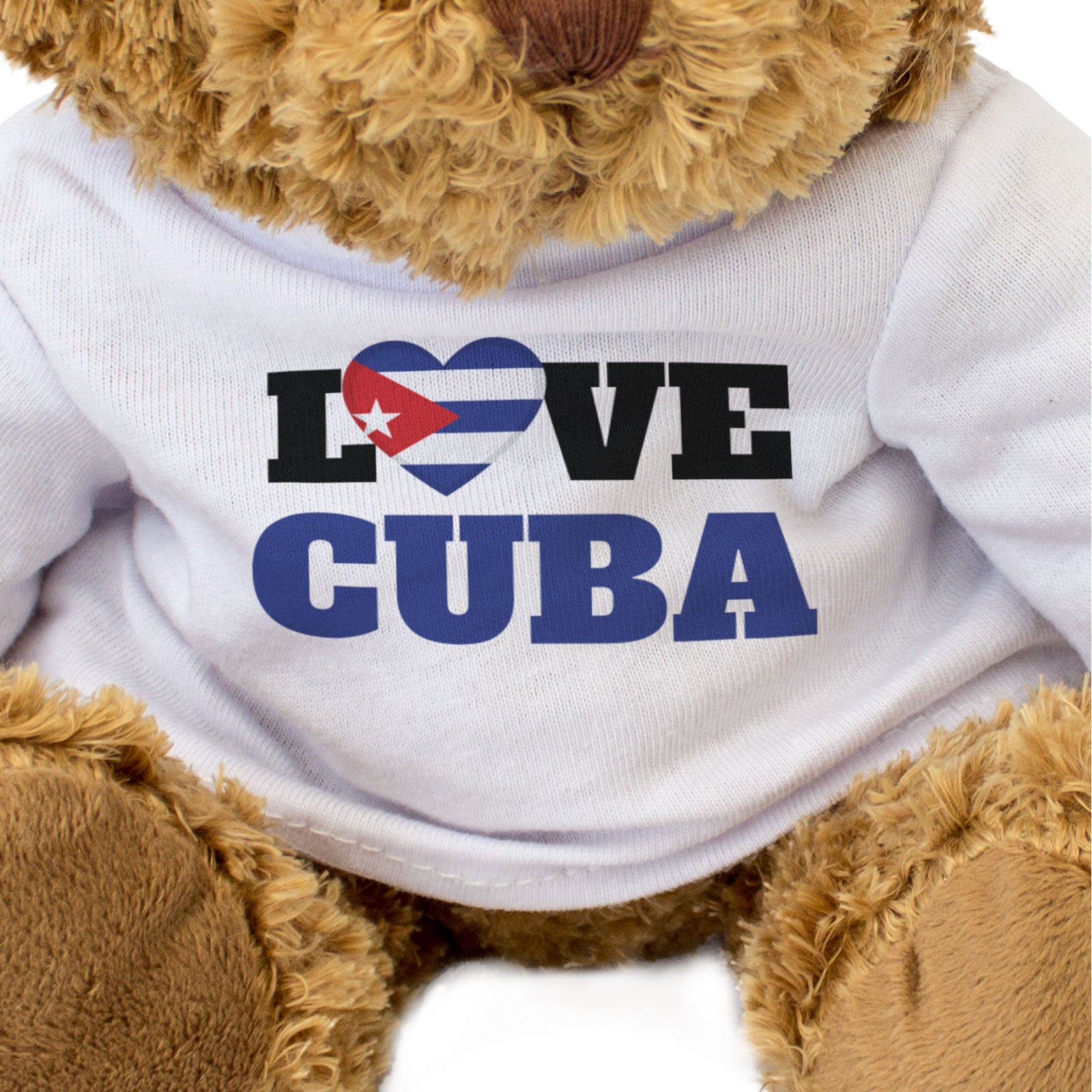 LOVE CUBA (FLAG HEART) - Teddy Bear - Cute Funny - Souvenir Gift Present