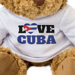 LOVE CUBA (FLAG HEART) - Teddy Bear - Cute Funny - Souvenir Gift Present