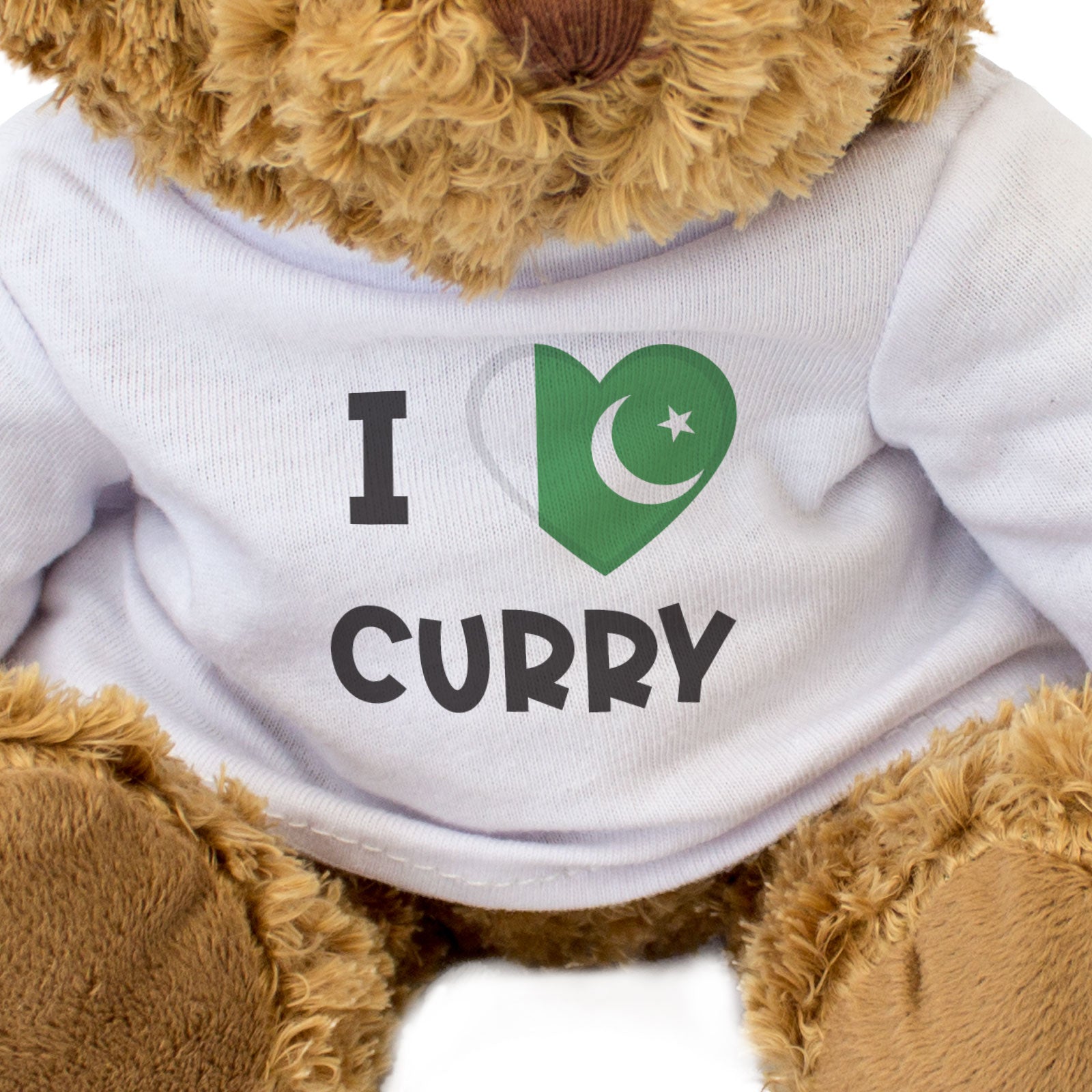 I LOVE CURRY (PAKISTAN FLAG) - Teddy Bear - Cute Funny Souvenir Gift Present