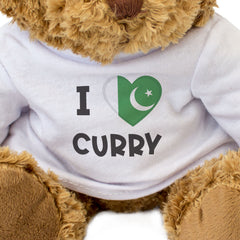 I LOVE CURRY (PAKISTAN FLAG) - Teddy Bear - Cute Funny Souvenir Gift Present