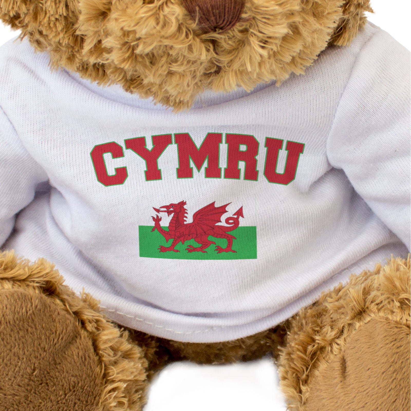CYMRU + FLAG - Teddy Bear - Cute Funny Soft - Wales Souvenir Gift Present