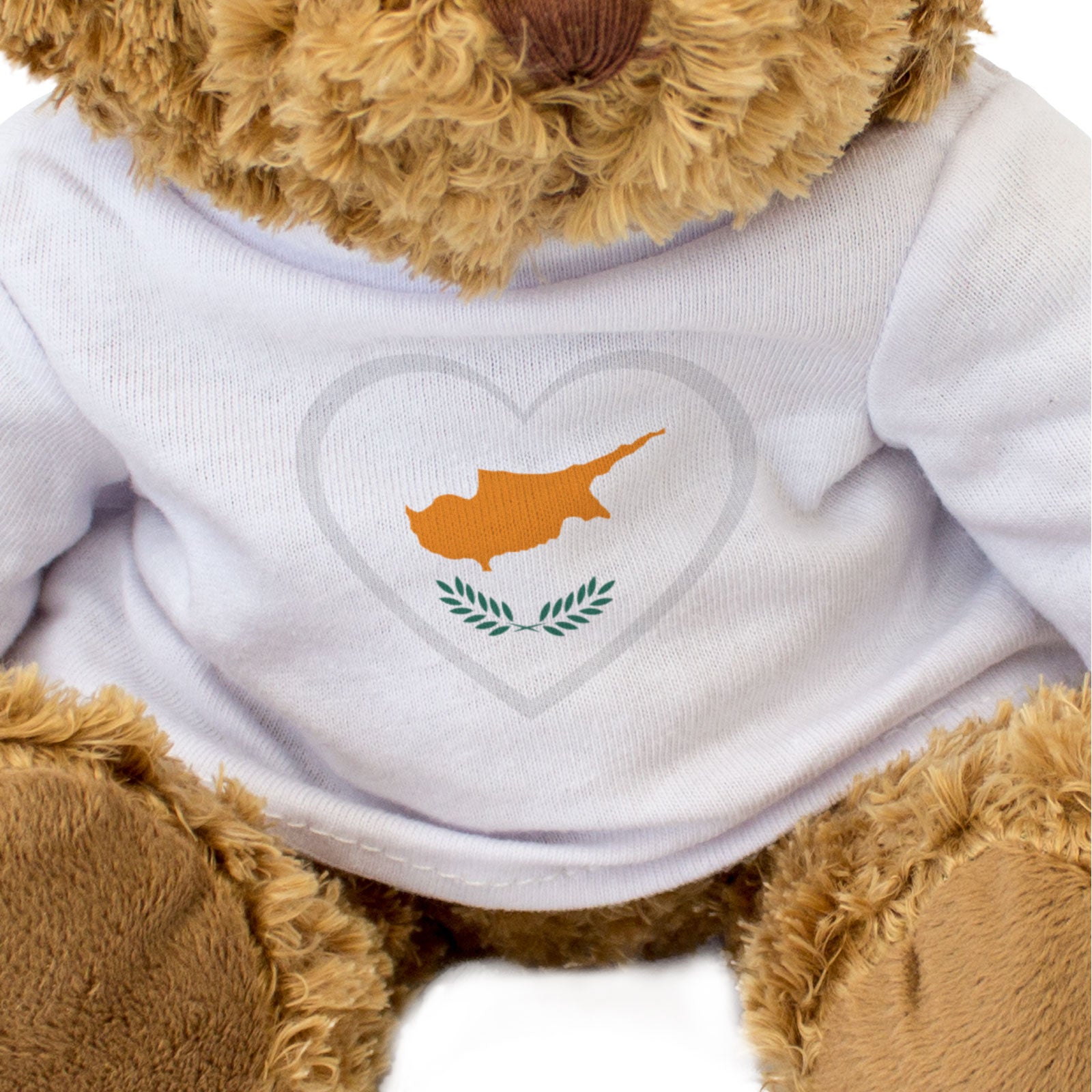 CYPRUS FLAG HEART - Teddy Bear - Cute Cuddly Soft - Cypriot Gift Present