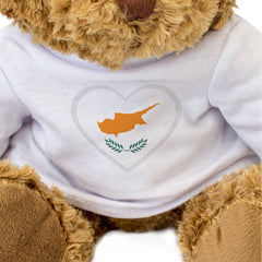 CYPRUS FLAG HEART - Teddy Bear - Cute Cuddly Soft - Cypriot Gift Present