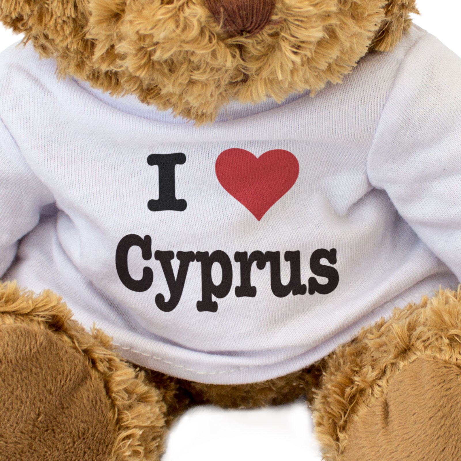 I LOVE CYPRUS - Teddy Bear - Cute Cuddly Soft - Cypriot Souvenir Gift Present