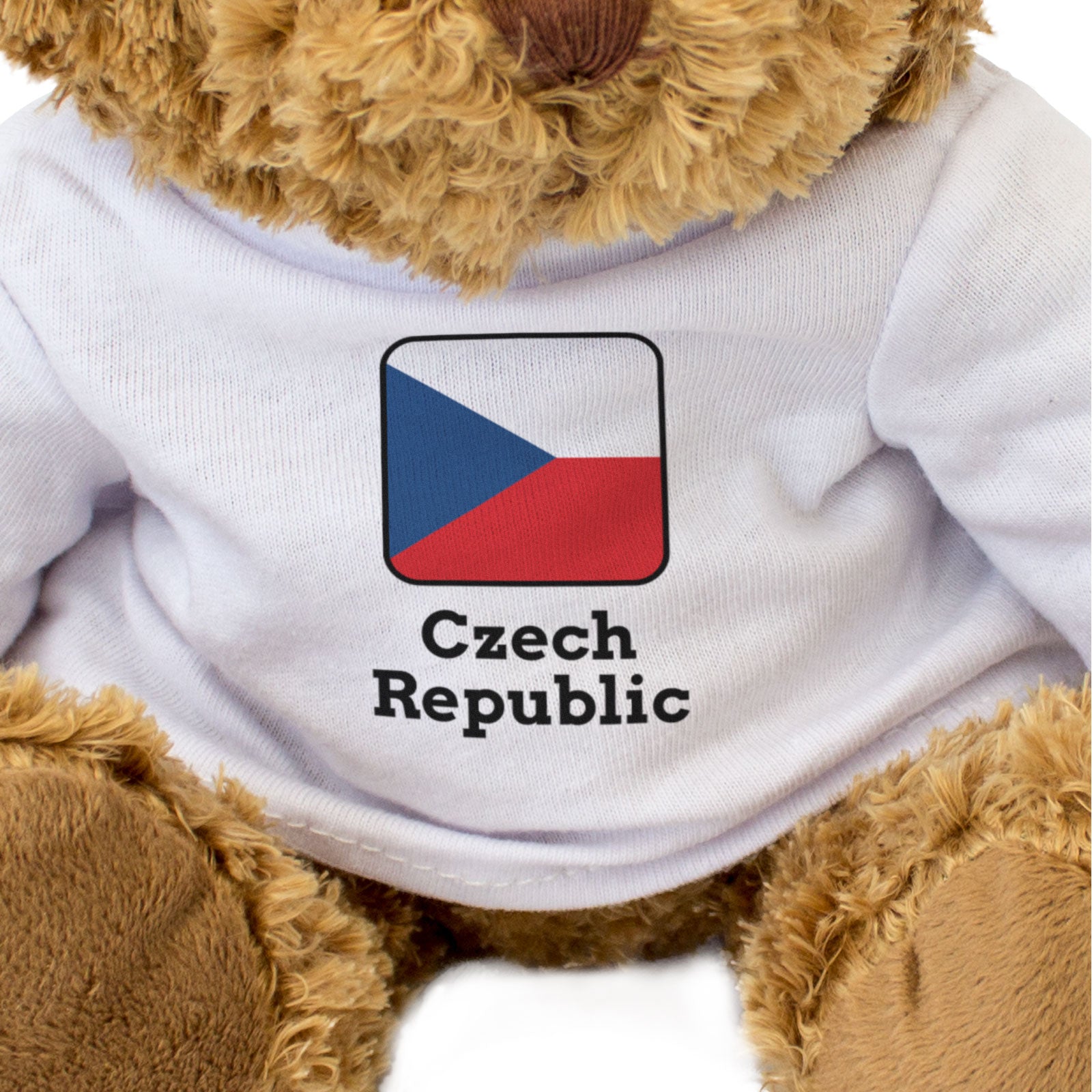 CZECH REPUBLIC FLAG SQUARE - Teddy Bear - Cute Funny - Souvenir Gift Present