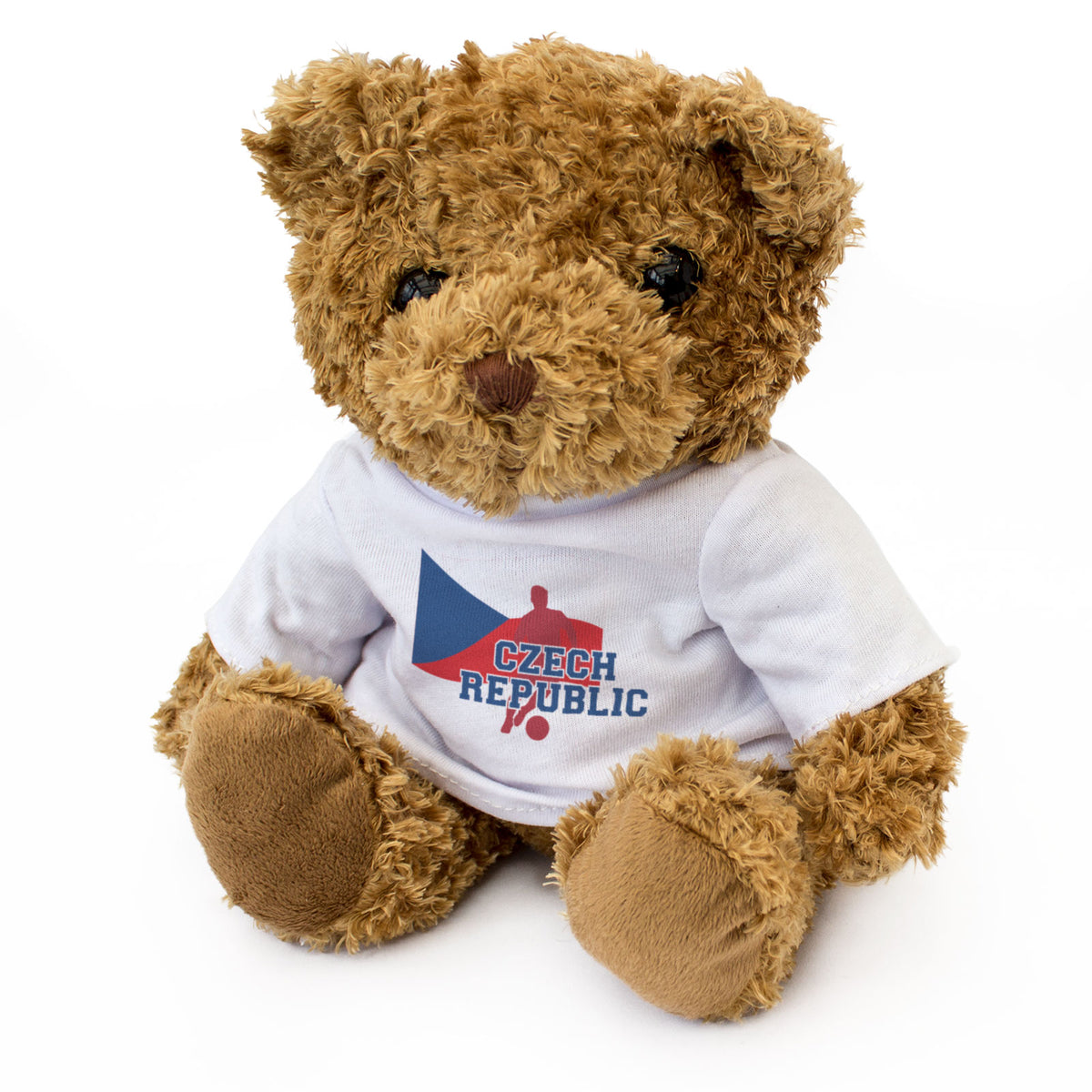 CZECH REPUBLIC FLAG (FOOTBALL) - Teddy Bear - Cute - Soccer Fan Gift Present