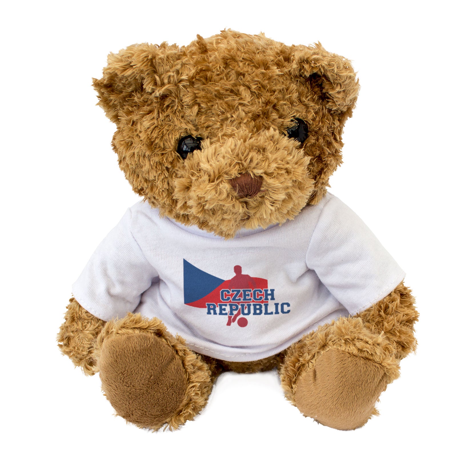 CZECH REPUBLIC FLAG (FOOTBALL) - Teddy Bear - Cute - Soccer Fan Gift Present