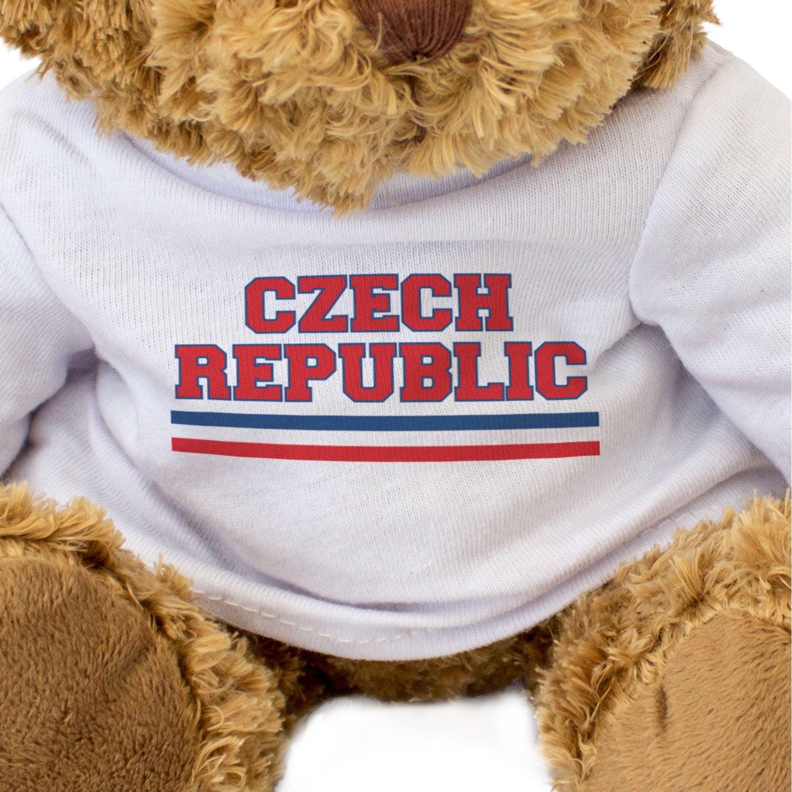 CZECH REPUBLIC FLAG STRIPES - Teddy Bear - Cute Funny - Souvenir Gift Present