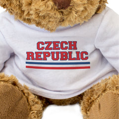 CZECH REPUBLIC FLAG STRIPES - Teddy Bear - Cute Funny - Souvenir Gift Present