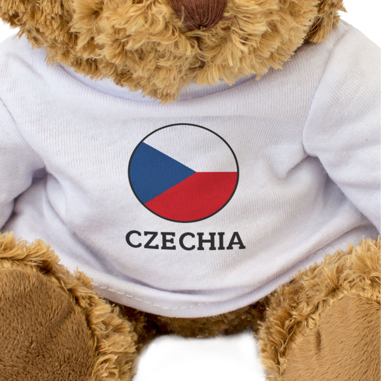 CZECHIA FLAG ROUNDEL - Teddy Bear - Cute Cuddly Soft - Czech Gift Present