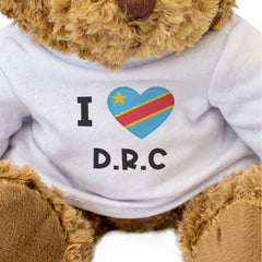 I Love DRC Flag - Teddy Bear