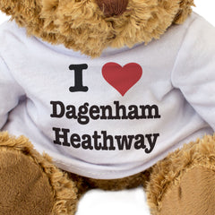 I LOVE DAGENHAM HEATHWAY - Teddy Bear - Cute Cuddly Soft Adorable - Gift Present