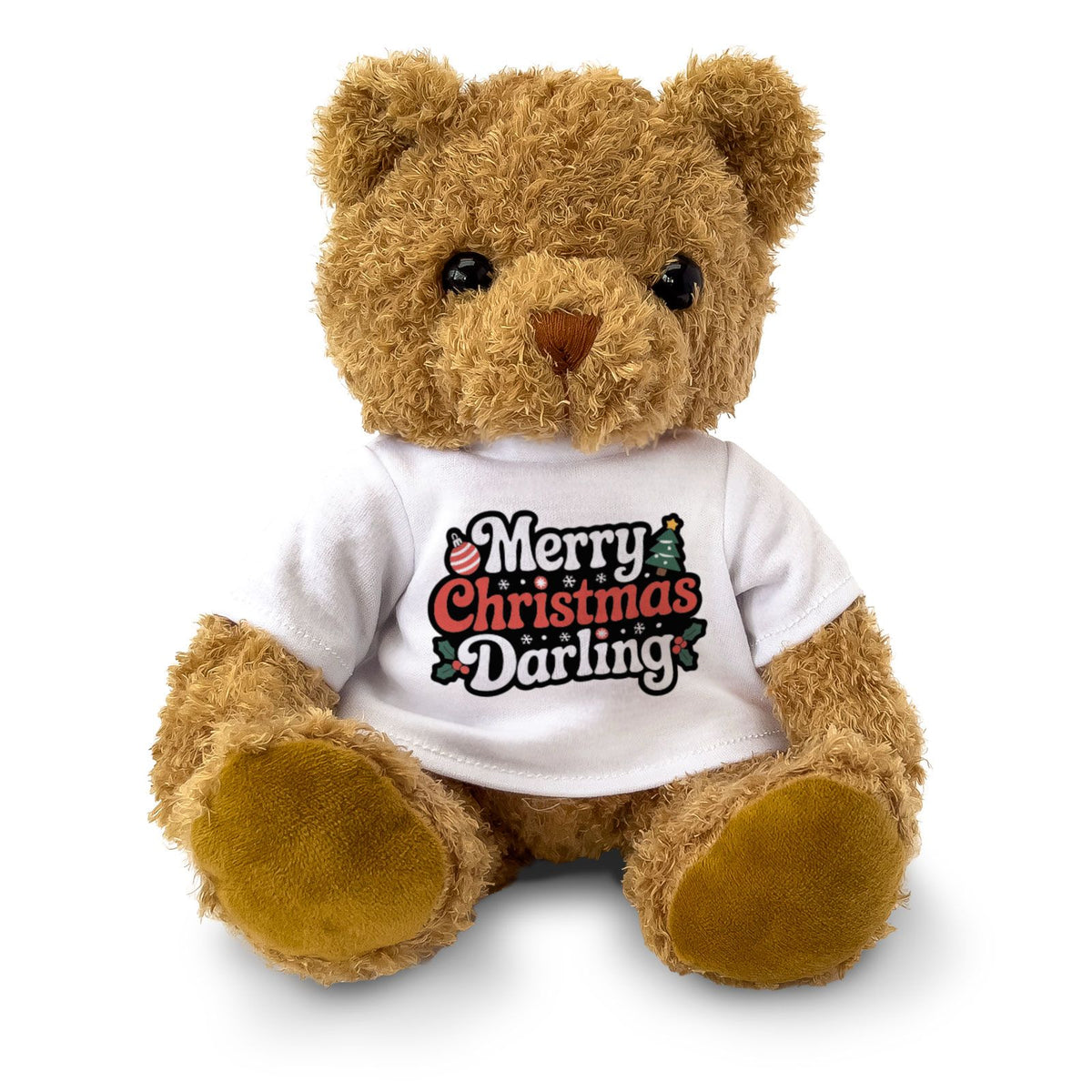 MERRY CHRISTMAS DARLING - Teddy Bear - Cute - Romantic Xmas Gift Present