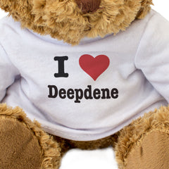 I LOVE DEEPDENE - Teddy Bear - Cute Cuddly Soft - Dorking Surrey Gift Present