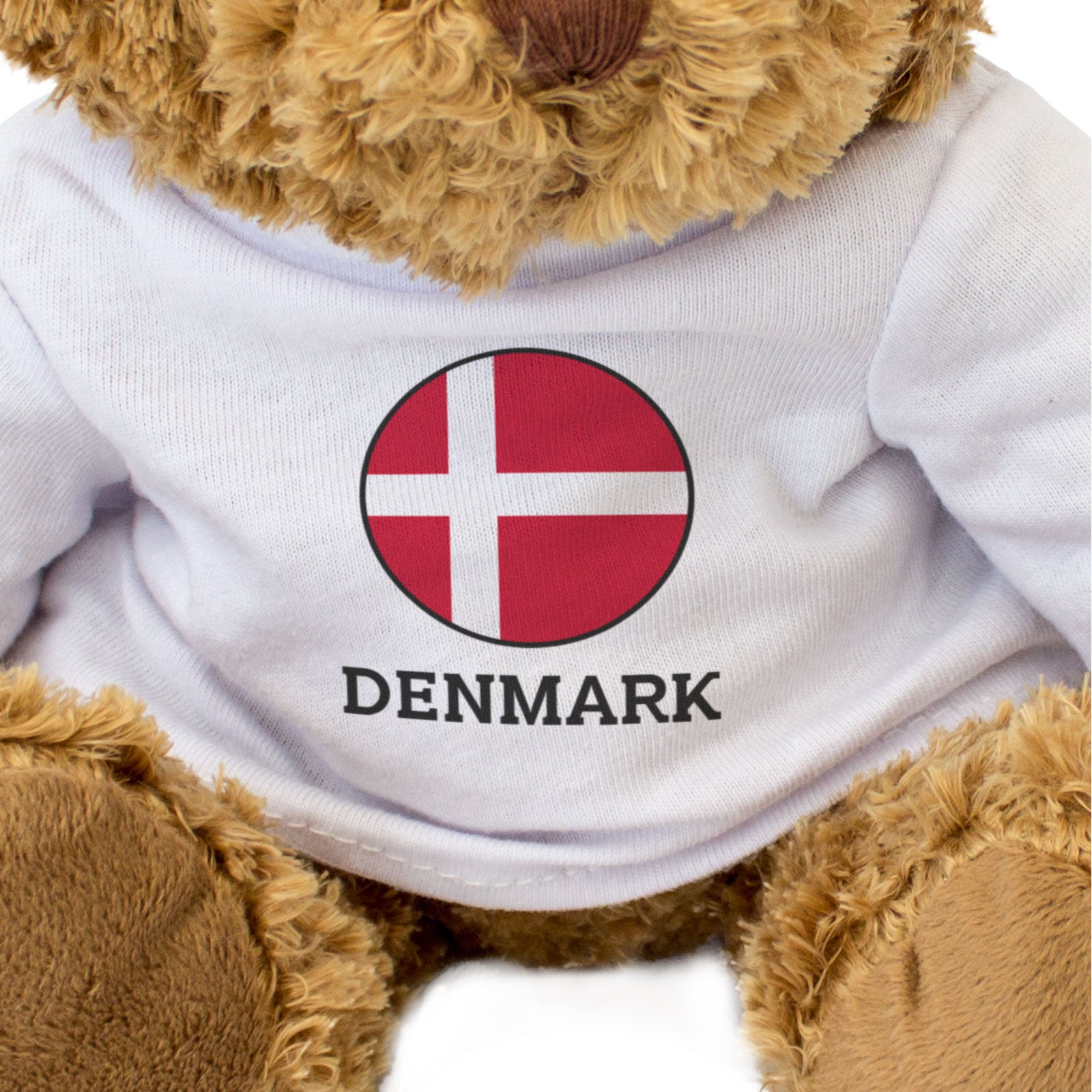 DENMARK FLAG ROUNDEL - Teddy Bear - Cute Cuddly Soft - Danish Gift Present