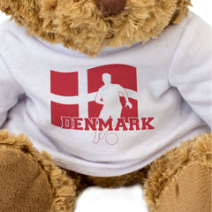DENMARK FLAG (FOOTBALL) - Teddy Bear - Cute - Danish Soccer Fan Gift Present